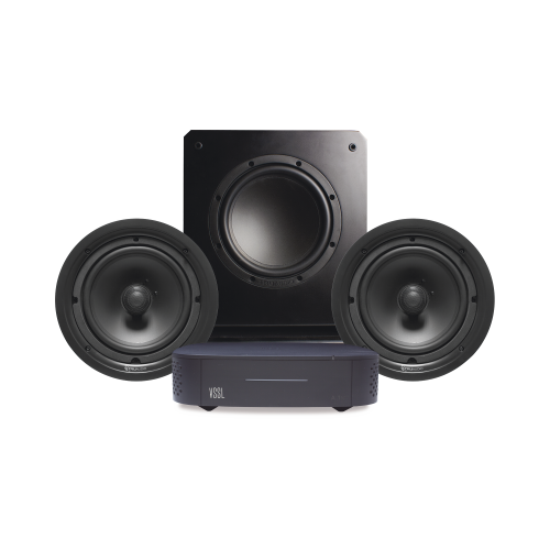 VSSL A1X/PSUB10 KIT Amplificador VSSL A1X | 2 Bocinas de Techo TruAudio PP8 | Subwoofer SS10