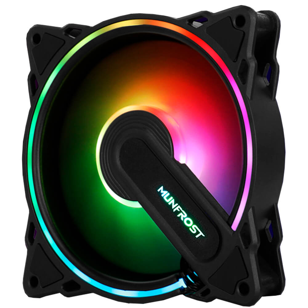 Kit de 3 ventiladores Munfrost HE-LIX, Compatible con Aura Sync etc., ARGB, Controlador incluido, anti-vibraciones, OFFMUNFROST - Image 7