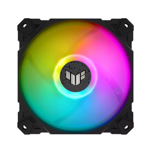 Ventilador Asus TUF TF120 ARGB, 3pin, Customizable, Advanced Fluid Dynamic Bearing, 120mm PWM Control, Anti-vibration Pads, Double-layer, TF120A1R, PRE-FIN