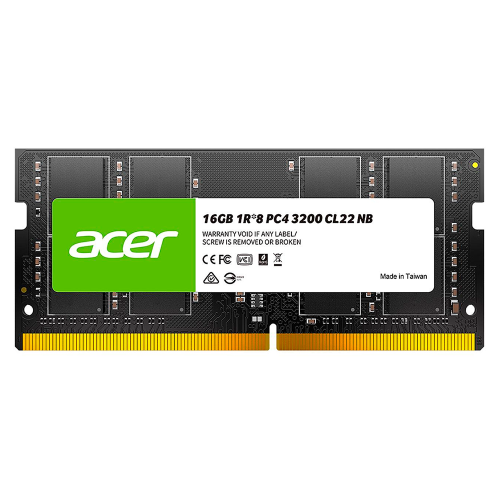 Memoria RAM Acer SD100 DDR4, 3200MHz, 16GB, CL22, SO-DIMM, BL.9BWWA.214 /MAX. 1 X CLIENTE