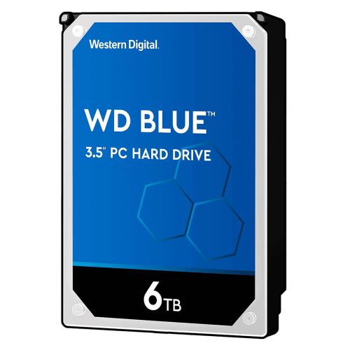 Disco Duro Interno WD Blue 6TB 3.5" SATA3, 5400RPM, 256MB, Nuevo, WD60EZAZ