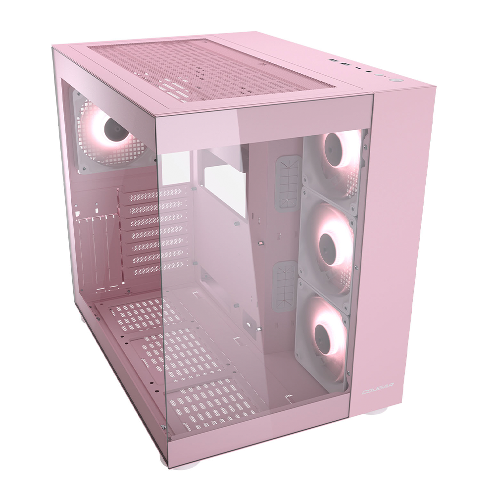 Gabinete Cougar FV150 RGB, Mid-Tower, ATX/Micro-ATX/Mini-ITX, Sin Fuente, 4 Ventiladores Instalados, USB 2.0/3.0, Rosa, 385KA10.0005 - Image 2
