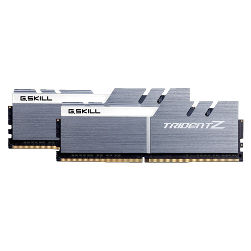 Memoria RAM 16GB DDR4 GSkill Trident Z 3200Mhz Gris-Blanco, Kit 2x8GB, F4-3200C16D-16GTZSW /MAX. 1 X CLIENTE