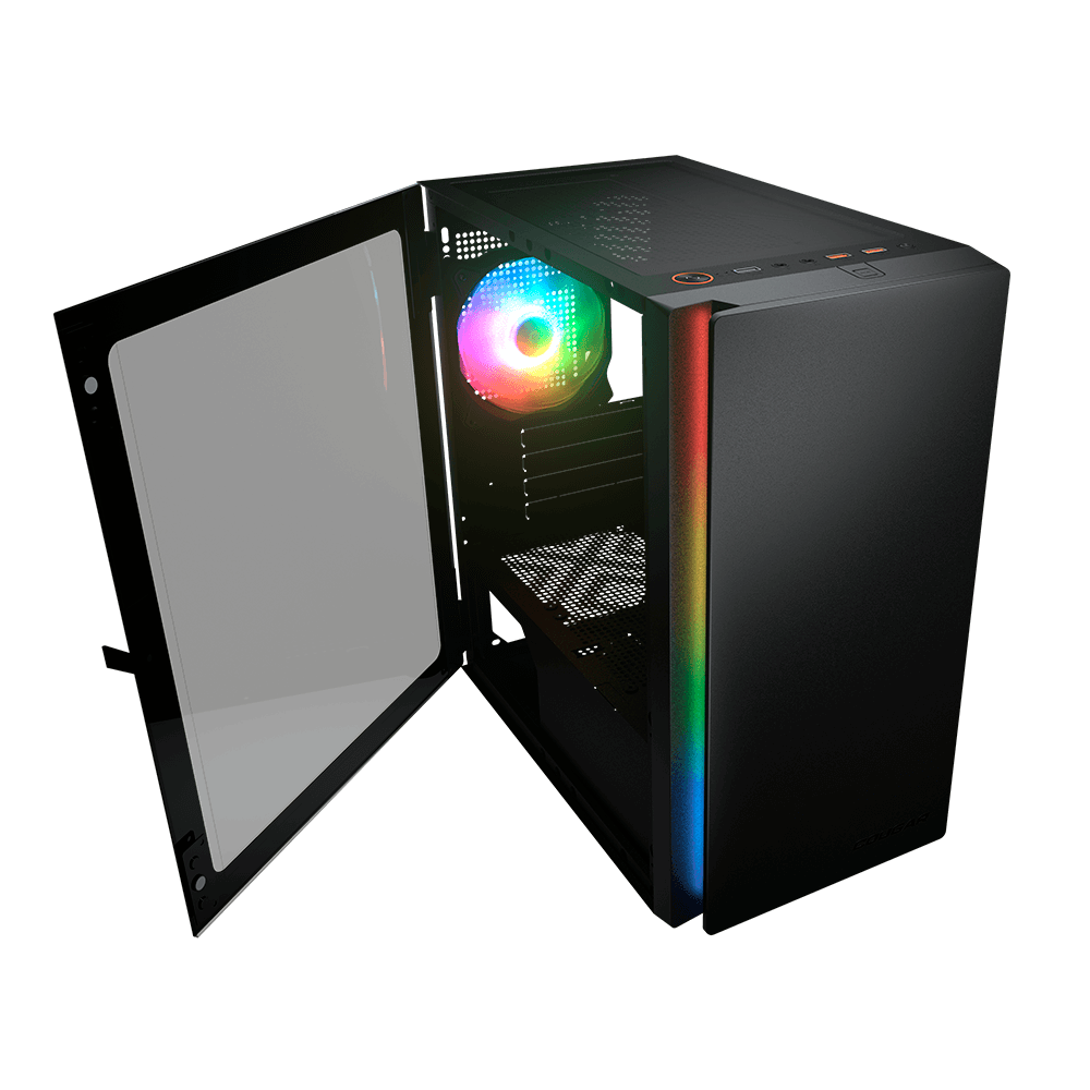 Gabinete Cougar Purity RGB Black, Cristal Templado, Mini ITX, Micro ATX, RGB, Excelente Flujo de Aire, 385PC40.0001 - Image 3