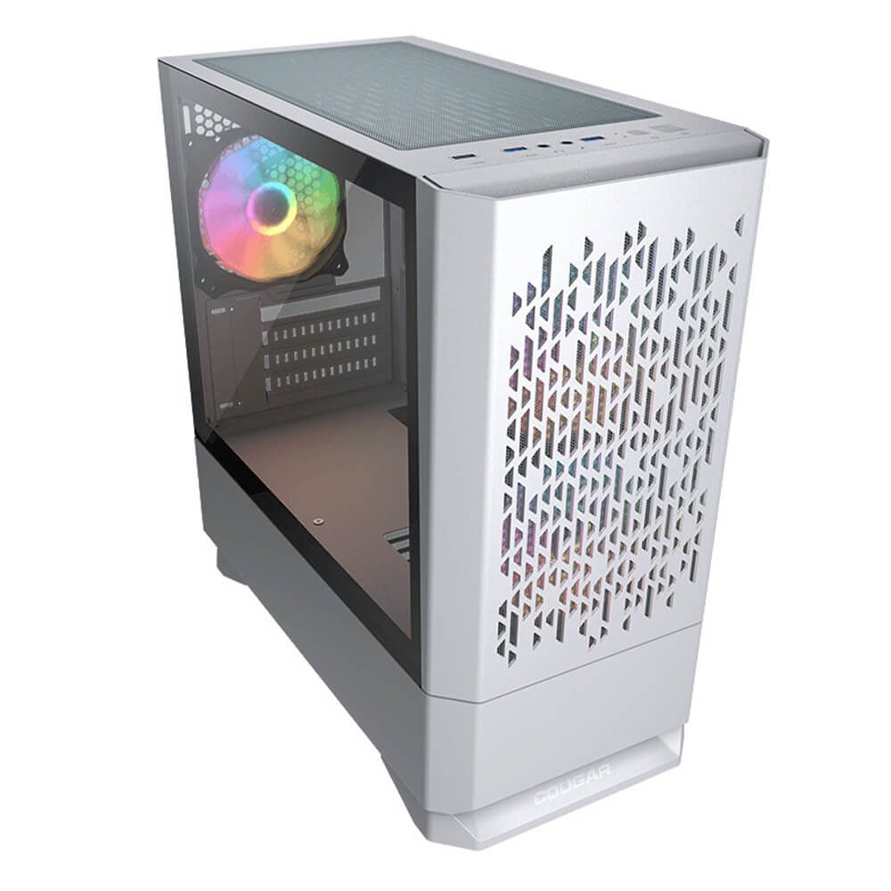 Gabinete Cougar MG140 Air White RGB, Compact ARGB, Sin fuente de alimentación, Mini ITX, Micro ATX, Mini Tower, Rejillas de Ventilación, USB 3.0, 385JM80.0002 - Image 4