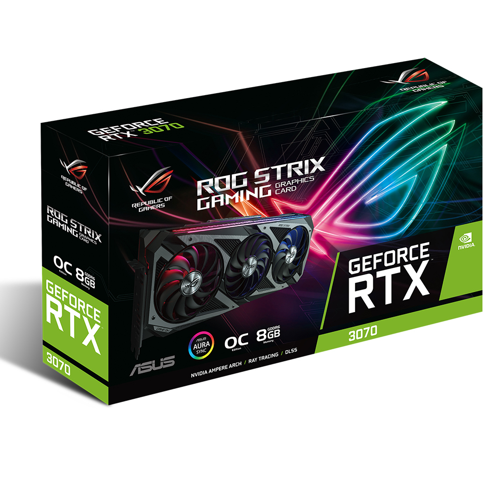 Tarjeta de Video Nvidia GeForce RTX 3070 8GB, Asus ROG Strix 8G Gaming, ASUS-ROG-STRIX-RTX3070-8G-GAMING, 3 AÑOS DE GARANTIA NACIONAL - Image 9