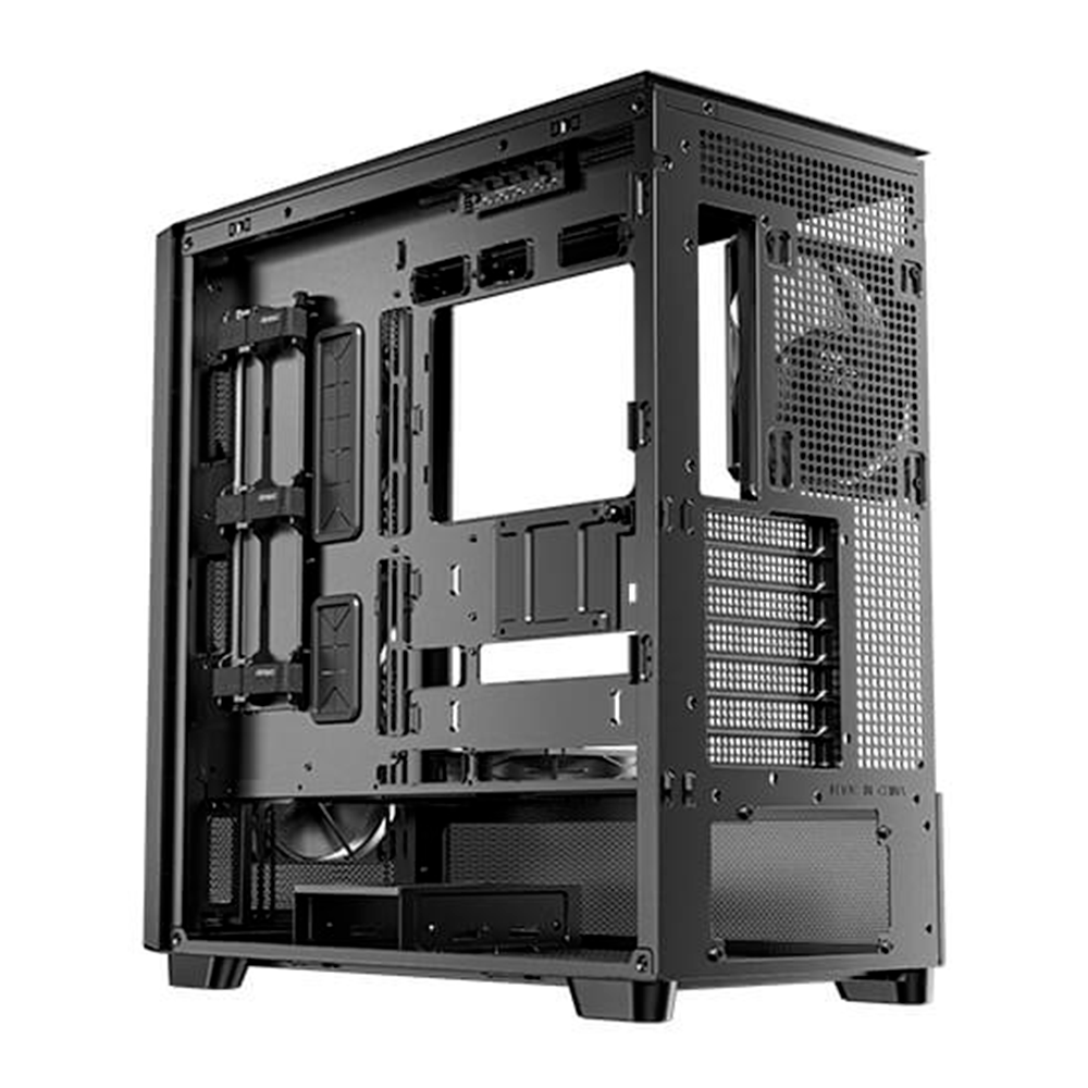 Gabinete Antec FLUX SE, Midi-Tower, ATX/E-ATX/ITX/Micro-ATX, 5 Ventiladores Incluidos, USB 2.0/3.0, Sin Fuente, Negro, FLUX SE/ NAVIDAD - Image 5
