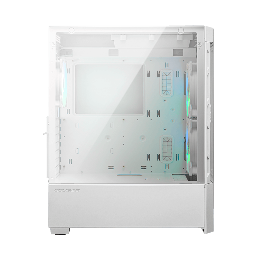 Gabinete Cougar DUOFACE RGB, Doble panel frontal: Malla y RGB, Cristal Templado, RGB, Excelente Flujo de Aire, Blanco, 385ZD10.0003 - Image 6