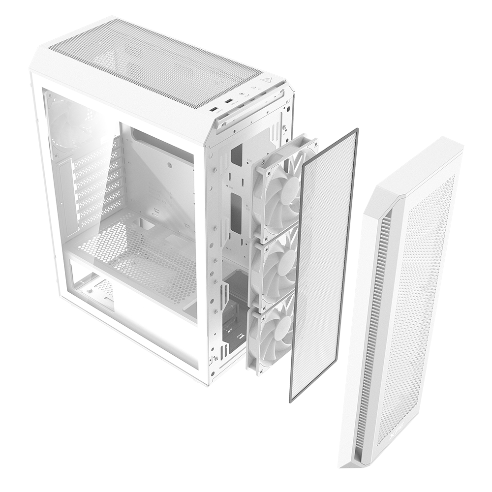 Gabinete XPG VALOR AIR PLUS, ATX/Micro-ATX/Mini-ITX, USB 3.2, 4 Ventiladores Instalados, Blanco, VALORAIRPLUSMTA-WHCWW - Image 5