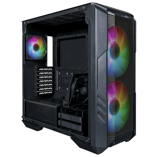Gabinete Cooler Master HAF 500 Black, Cristal Templado, H500-KGNN-S00