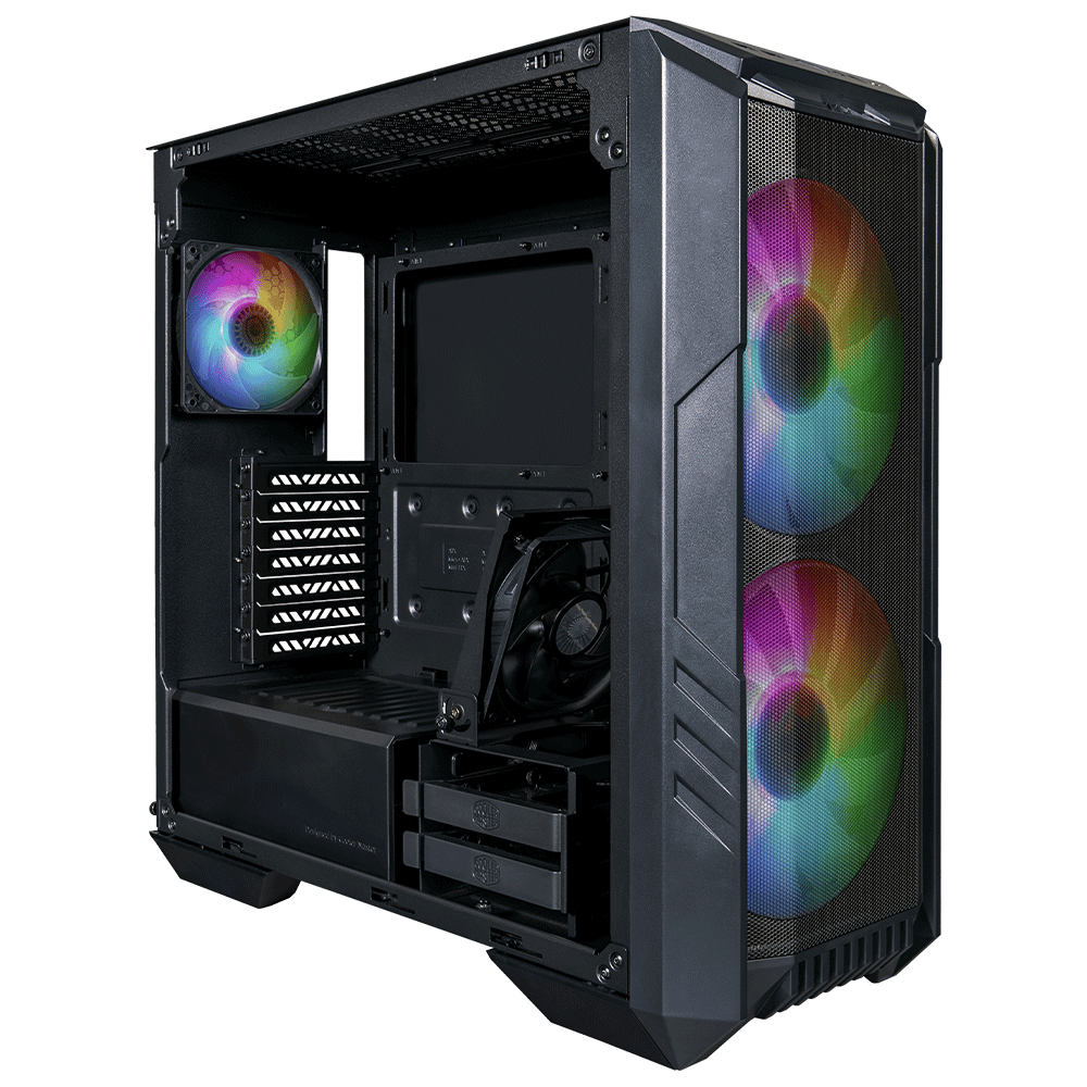 Gabinete Cooler Master HAF 500 Black, Cristal Templado, H500-KGNN-S00