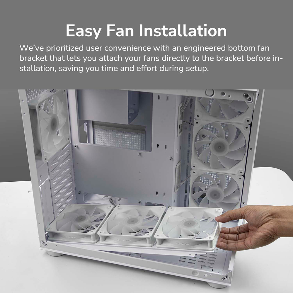 Gabinete Cougar FV150 RGB, Mid-Tower, ATX/Micro-ATX/Mini-ITX, Sin Fuente, 4 Ventiladores Instalados, USB 2.0/3.0, Black, 385KA10.0001 - Image 9