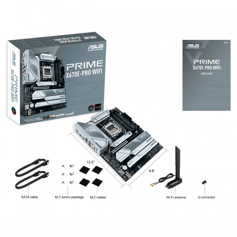 Tarjeta Madre ASUS ATX Prime X670E-Pro WiFi, Socket AM5, AMD X670, HDMI, Up to 128GB DDR5, PRIME X670E-PRO WIFI - Image 5