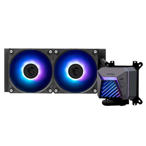 Enfriamiento Líquido MSI MAG CORELIQUID A15 240, 240mm, LGA1851, ARGB PWM Fans, Black, MAG CORELIQUID A15 240