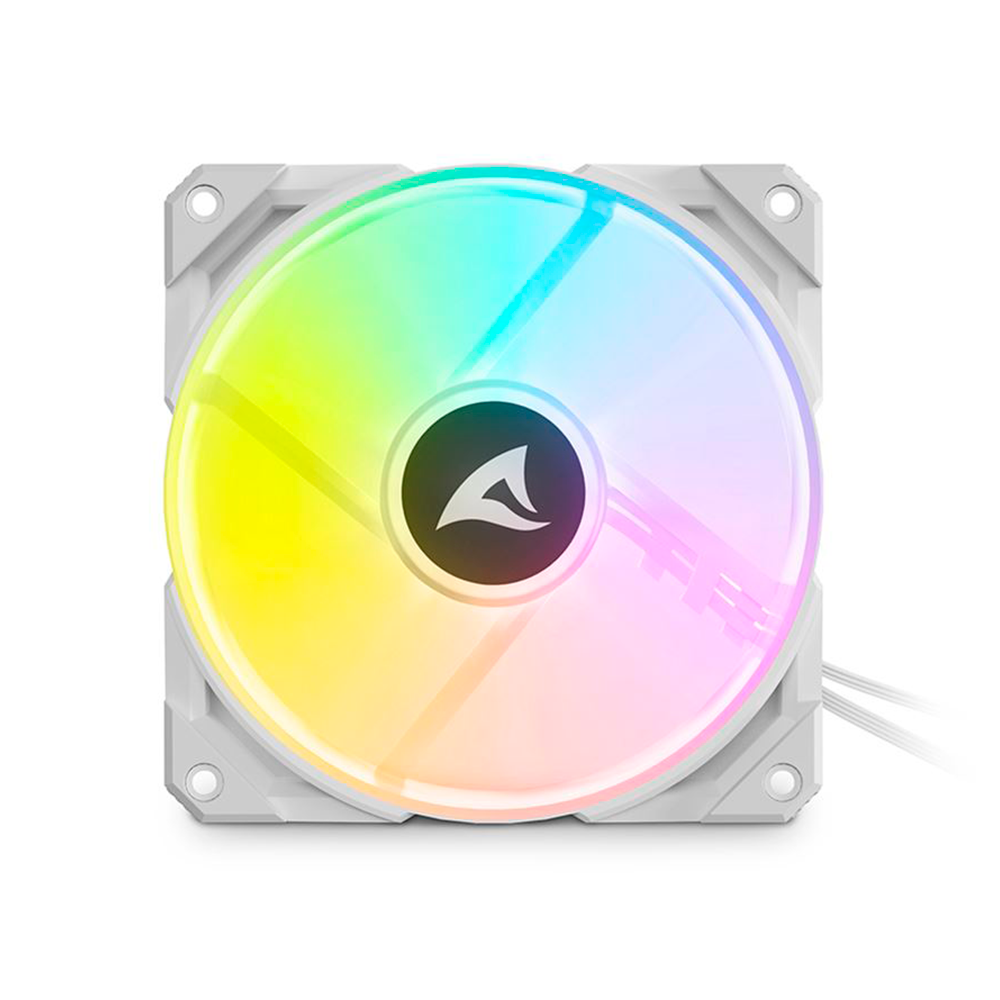 Ventilador Sharkoon Rebel F50, RGB, 120mm, 4 pin, 600~2.000 rpm±10 %, REBEL F50 RGB WHITE - Image 2