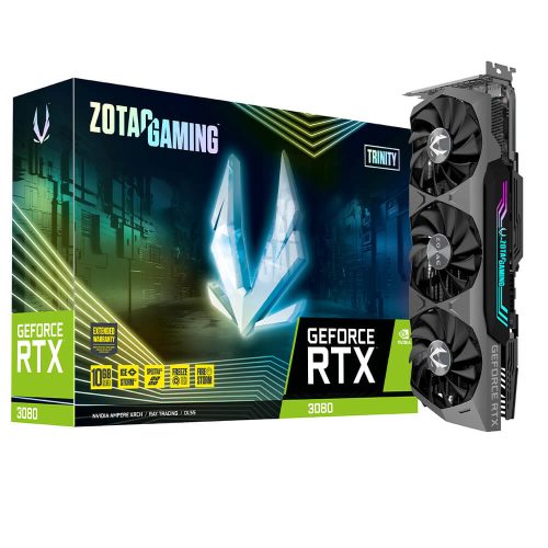 Tarjeta de Video Nvidia GeForce RTX 3080 10GB, Zotac Trinity Gaming, ZT-A30800D-10P, 2 AÑOS DE GARANTIA NACIONAL