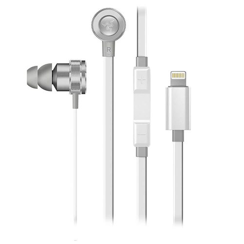 Audifonos con Manos libres Razer HammerHead Mercury Edition para iOS Lightning, RZ04-02090200-R3U1