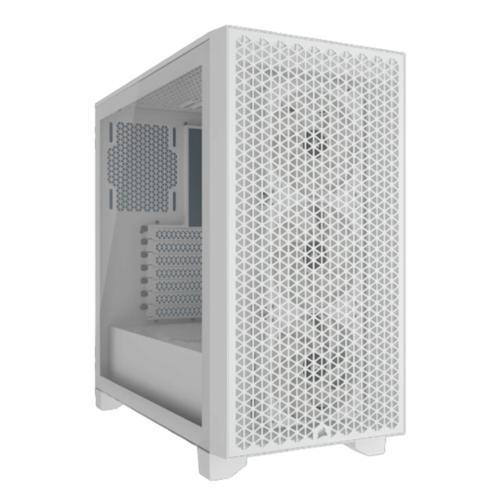 Gabinete Corsair 3000D RGB AIRFLOW, Midi-Tower, ATX, Cristal Templado, USB 3.2, Sin Fuente, 3 Ventiladores RGB Instalados, Blanco, CC-9011256-WW - Image 2
