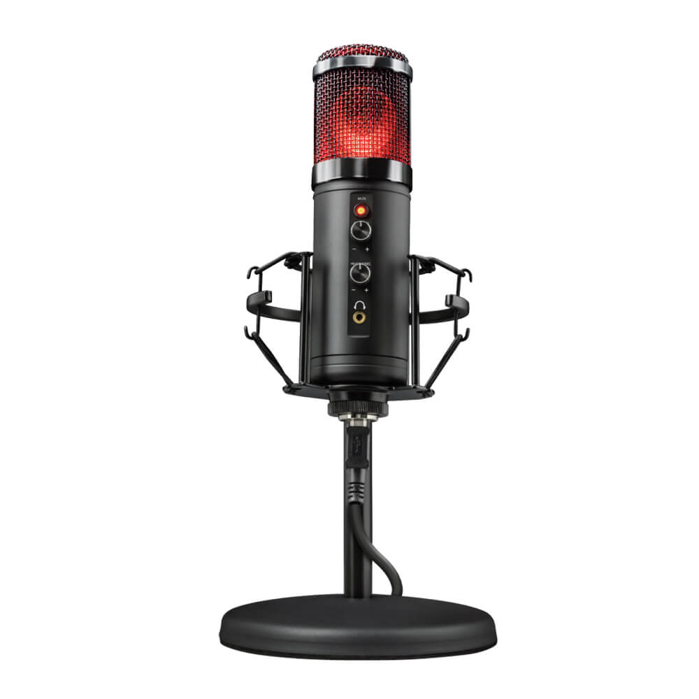 Micrófono Profesional para Gaming, Trust Gaming GXT 256 EXXO STREAMING, Conectividad USB, Base aislante y trípode incluidos / - Image 2