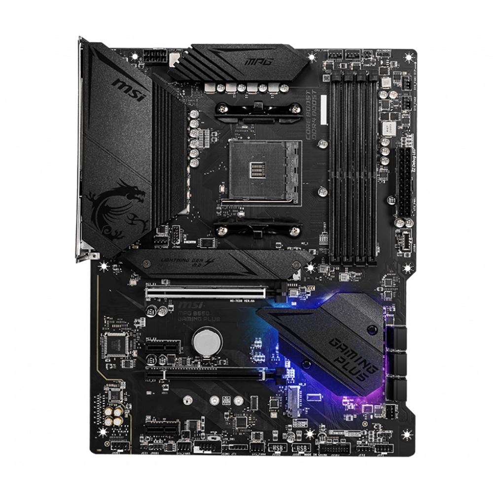 Tarjeta Madre MSI MPG B550 GAMING PLUS/ AM4, AMD RYZEN 3000 SERIES, ATX/ NAVIDAD - Image 2