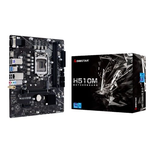Tarjeta Madre Biostar H510MH E, Socket 1200, Intel H510, Micro ATX, HDMI, Up to 64GB DDR4, H510M/E 2.0