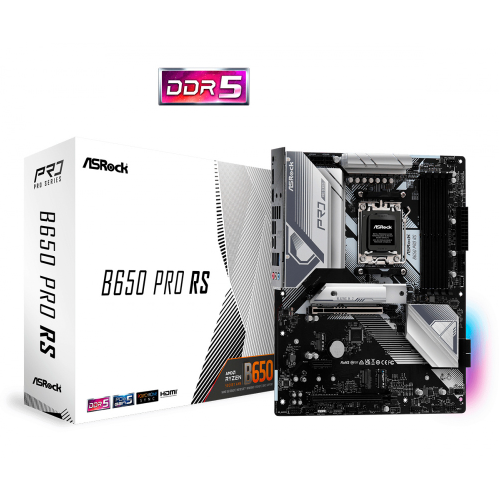 Tarjeta Madre ASRock ATX B650 Pro RS, Socket AM5, AMD B650, HDMI, 128GB DDR5 para AMD, B650 PRO RS