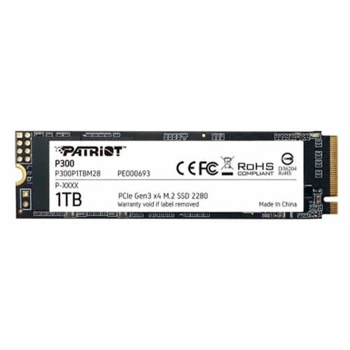 SSD Patriot P300, 1TB, PCI Express 3.0 x4, M.2 2280, P300P1TBM28 /MAX. 1 X CLIENTE