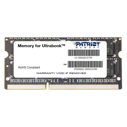 Memoria RAM Patriot Signature Line DDR3L, 1600MHz, 8GB, Non-ECC, CL11, SO-DIMM, PSD38G1600L2S /MAX. 1 X CLIENTE