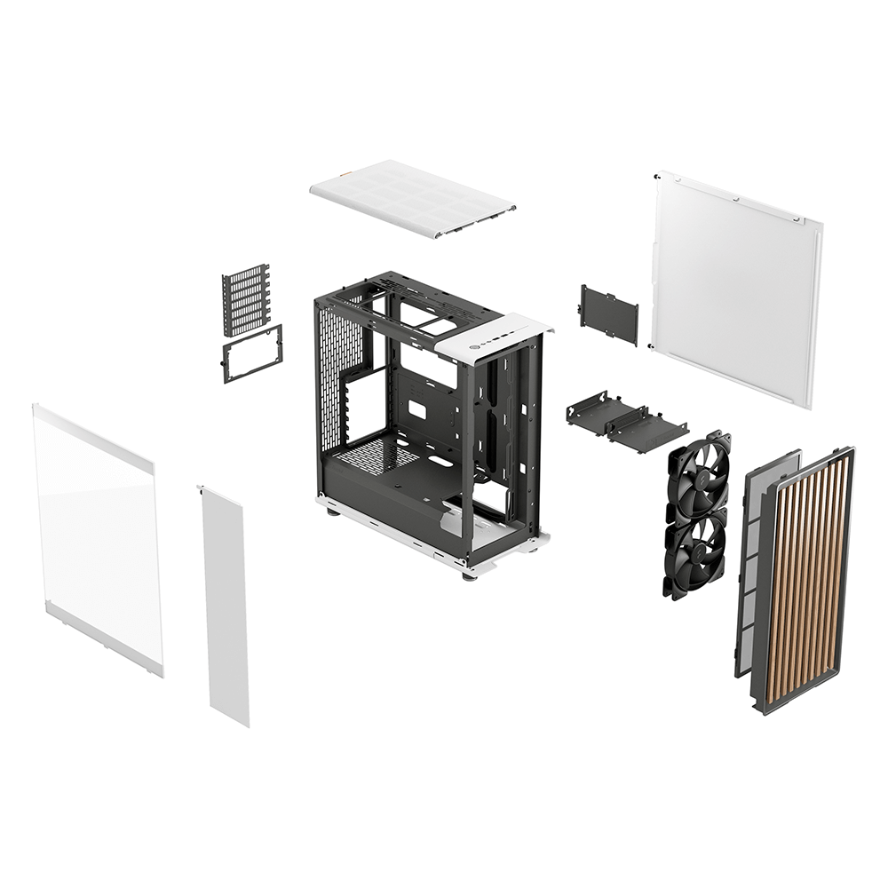 Gabinete Fractal North, Chalk White TGC, Mid-Tower, Mesh, 2 Ventiladores Incluidos, ATX, Micro ATX, Mini ITX Motherboard Supported, FD-C-NOR1C-04 / - Image 7