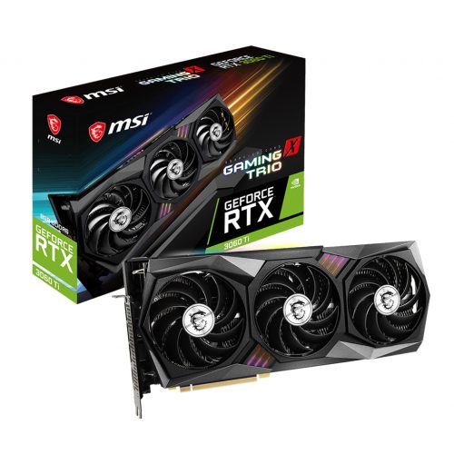 Tarjeta de Video Nvidia GeForce RTX 3060 TI, MSI Gaming X TRIO, 3 AÑOS DE GARANTIA NACIONAL