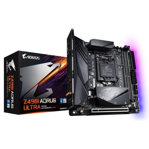 Tarjeta Madre Gigabyte Z490I Aorus Ultra Socket LGA1200 Intel Z490 Mini ITX, DDR4, Intel Core 10th Generación