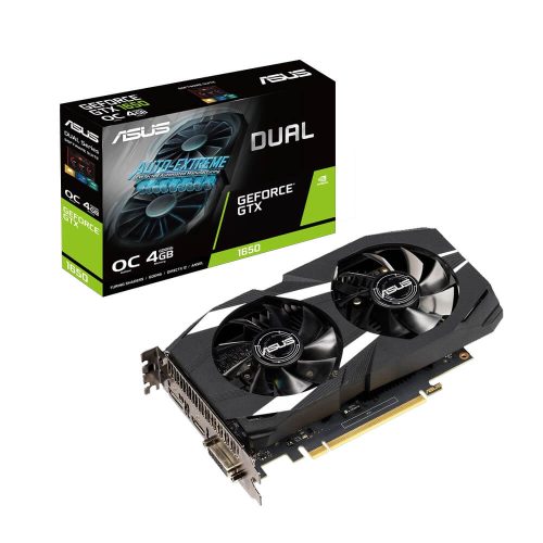 Tarjeta de video NVIDIA GeForce GTX 1650 4GB GDDR5, Asus DUAL-GTX1650-O4G, HDMI, DP, 3 AÑOS DE GARANTIA NACIONAL