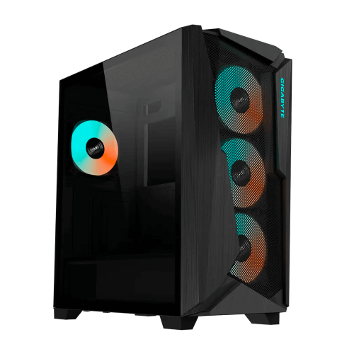 Gabinete Gigabyte C301 GLASS, ATX/E-ATX/micro ATX/Mini-ITX, Cristal Templado, USB 3.0/USB-C, Sin Fuente, 4 Ventiladores Instalados ARGB, GB-C301G// NAVIDAD