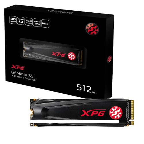 Unidad Unidad de estado solido SSD M.2 Nvme 512GB ADATA XPG Gammix S5 - Lectura 2100MB/s Escritura 1500MB/s AGAMMIXS5-512GT-C /MAX. 1 X CLIENTE