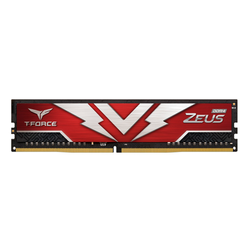 Memoria RAM Team Group T-FORCE ZEUS DDR4, 3200MHz, 32GB, Non-ECC, CL20, Rojo, TTZD432G3200HC2001 /MAX. 1 X CLIENTE