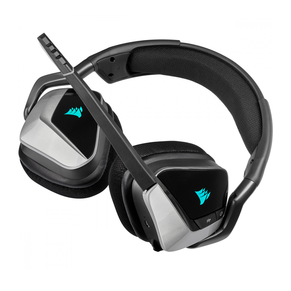 Diadema Gamer Corsair VOID RGB ELITE Wireless 7.1, Inalámbrico, USB, Plata, CA-9011209-NA - Image 3