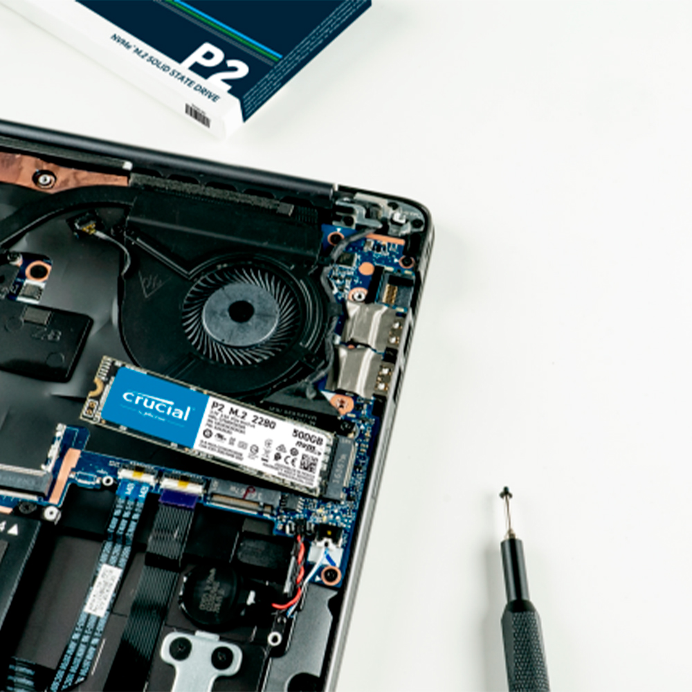 Unidad de Estado Solido SSD M.2 NVMe, 500GB Crucial P2, CT500P2SSD8 /MAX. 1 X CLIENTE - Image 2
