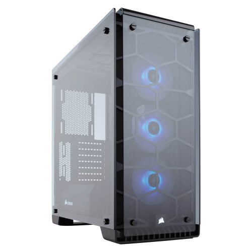 Gabinete Corsair Crystal 570X, Cristal Templado Completamente, USB 3.0, Audio HD, Ventiladores RGB x3 120mm CC-9011098-WW