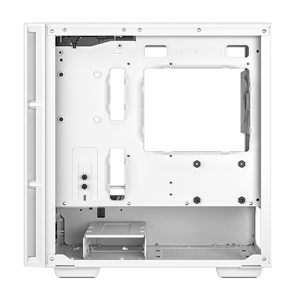 Gabinete DEEPCOOL CH360 DIGITAL, Mini-ITX/Micro-ATX, Cristal Templado, Pantalla Digital de Doble Estado en Tiempo Real, 3 Ventiladores Instalados, Blanco, R-CH360-WHAPE3D-G-1 - Image 6