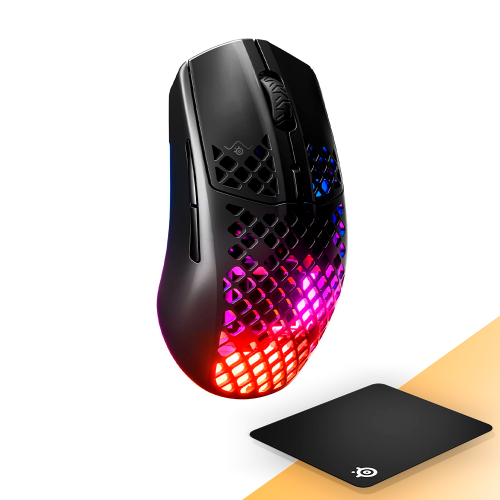 Mouse Gamer SteelSeries Aerox 3 Wireless Onyx, Inalámbrico, Sensor SteelSeries TrueMove Core, Óptico, 62612/ SS%OFF, INCLUYE MOUSEPAD STEELSERIES DE REGALO, NAVSTEEL