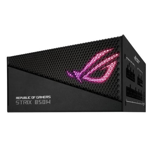 Fuente de Poder ASUS ROG Strix Gold Aura Edition 80+ Gold, 20+4 pin ATX, 135mm, 850W, ROG-STRIX-850G-AURA-GAMING, PROMOASUS