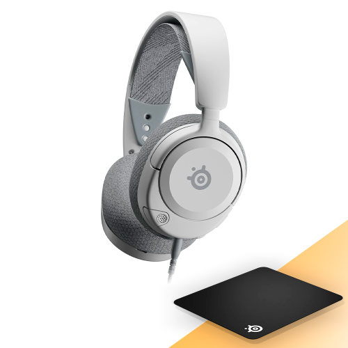 Diadema Gamer SteelSeries Arctis Nova 1, Con Micrófono Arctis Nova 1, Alámbrico, 1.2 Metros, 3.5mm, Blanco, 61607/ SS%OFF, INCLUYE MOUSEPAD STEELSERIES DE REGALO, NAVSTEEL
