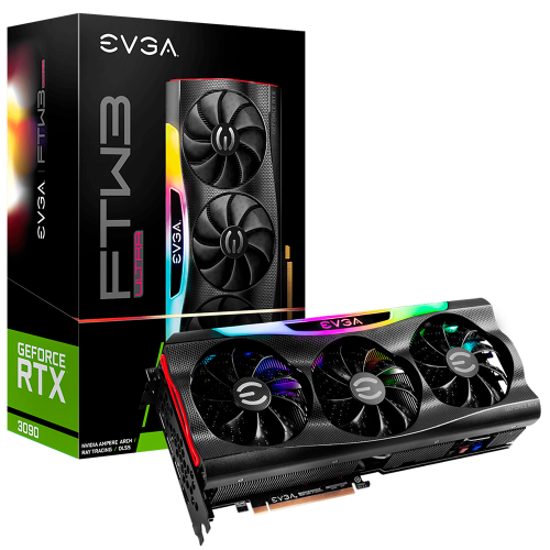 Tarjeta de Video Nvidia GeForce RTX 3090, 24GB GDDR6X, EVGA FTW3 ULTRA GAMING, 24G-P5-3987-KR, 3 AÑOS DE GARANTIA