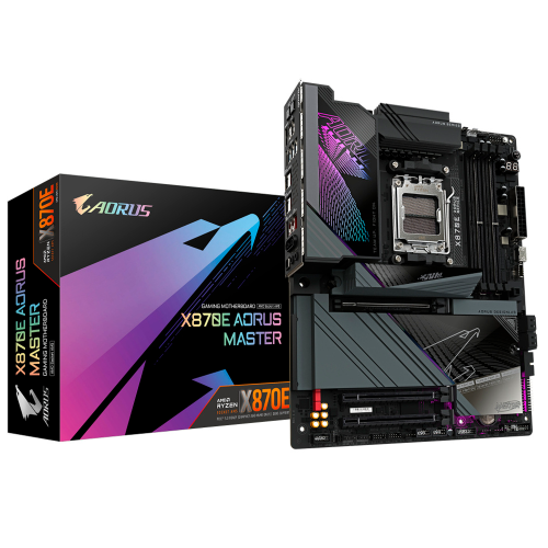 Tarjeta Madre AORUS X870E AORUS MASTER, ATX, AM5, AMD X870, Up to 256GB DDR5, HDMI/DP, X870E AORUS MASTER
