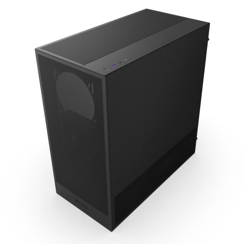 Gabinete NZXT H5 FLOW Negro, Versión 2024, Cristal Templado, Mid-Tower/ Sin Fuente, USB Tipo C, 2 Ventiladores F120Q Instalados, CC-H52FB-01, 2024H7 - Image 4