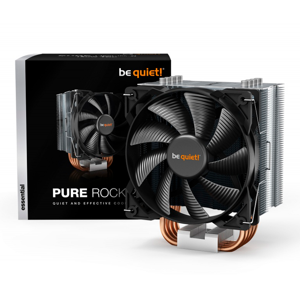 Disipador CPU be quiet! Pure Rock 2, 120mm, 1500RPM, Plata/Negro, BK006
