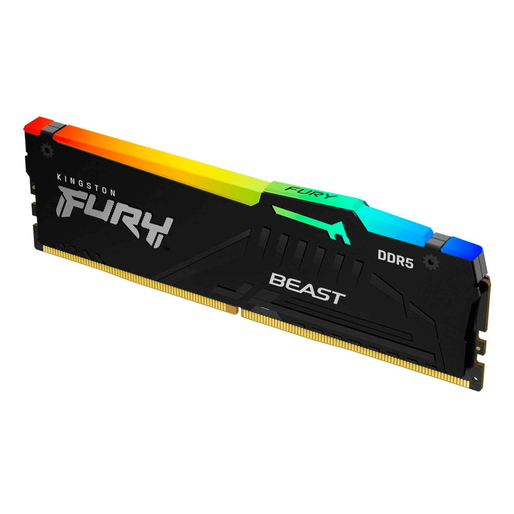 Memoria RAM Kingston Fury Beast RGB DDR5, 5200MHz, 16GB, Non-ECC, CL40, XMP, KF552C40BBA-16, /MAX. 1 X CLIENTE - Image 2
