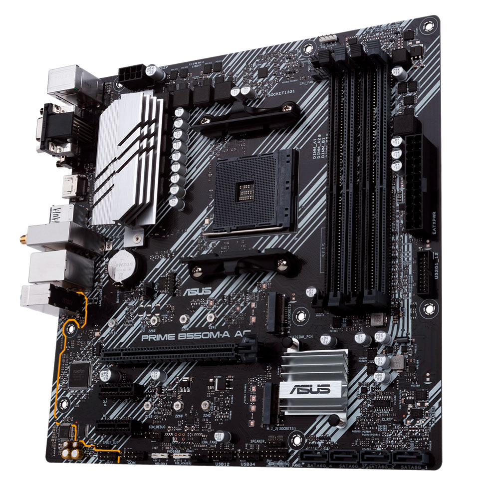 Tarjeta Madre Asus PRIME-B550M-A-AC, AM4, AMD RYZEN 3000 SERIES, micro ATX, PRIME B550M-A AC, ABF/ NAVIDAD - Image 3