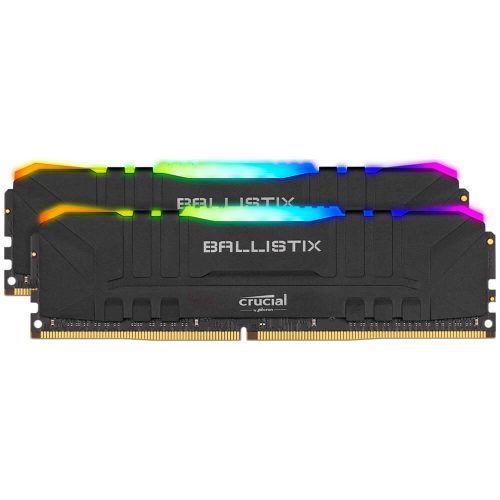 Memoria RAM DDR4 16GB 3000MHz Crucial Ballistix RGB 2x8GB, BL2K8G30C15U4BL, /MAX. 1 X CLIENTE