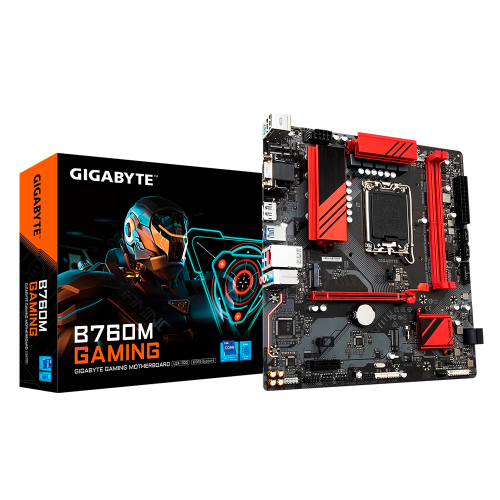 Tarjeta Madre Gigabyte B760M Gaming, mATX, LGA1700, Intel B760, HDMI, Up to 96GB DDR5, B760M GAMING